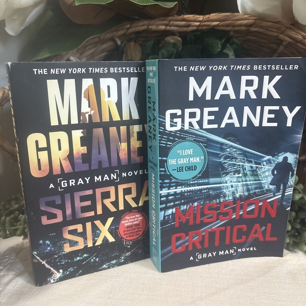 Mark Greaney Gray Man Series Lot of 2 Paperback Mission Critical Sierra Six